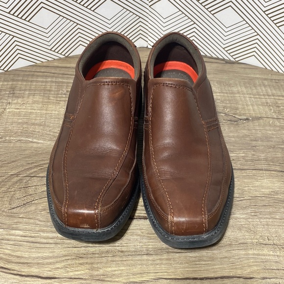 Rockport Men's Chestnut Leather Slip-Ons - Picture 2 of 9